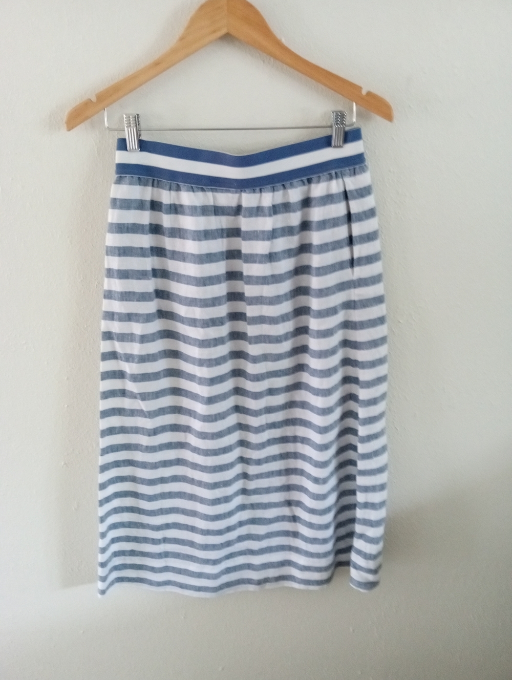 J. JILL 100% Linen Nautical Seaside Stripe Maxi Skirt| XS - Picture 7 of 9